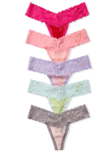 THE LACIE 5-pack Lace Colorblock Thong Panty 11188708