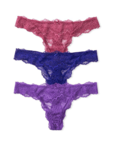 DREAM ANGELS 3-Pack Lace Thong Panties 11184678